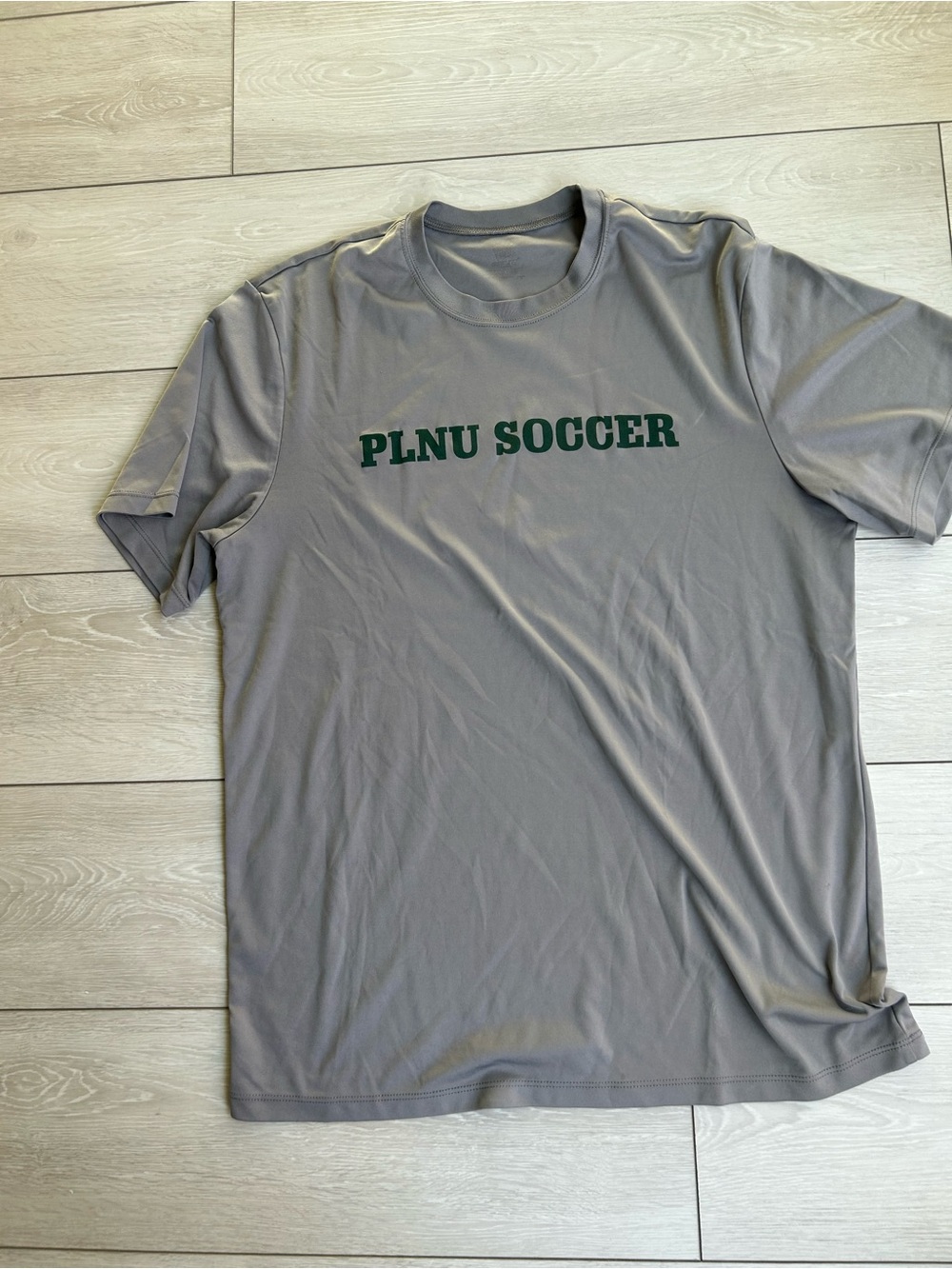 PLNU Soccer Men's Gray Short Sleeve Performance Tee